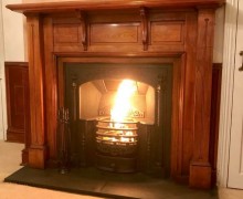 Open fireplace